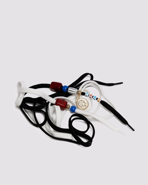 Charm Shoelaces White/Black