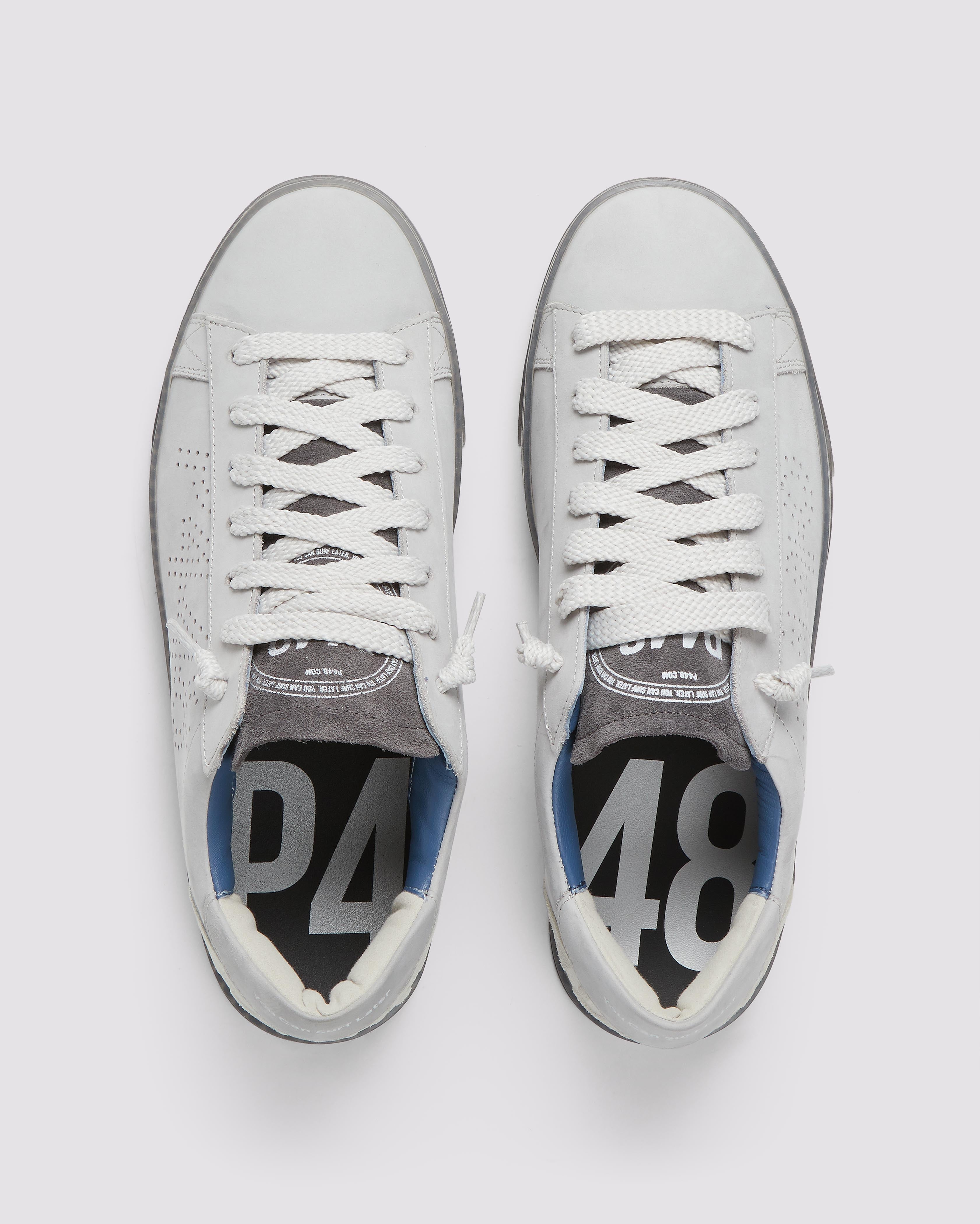 ジャック Jack Shadow - Men's Low-Top Grey Nubuck Leather Sneaker – P448®