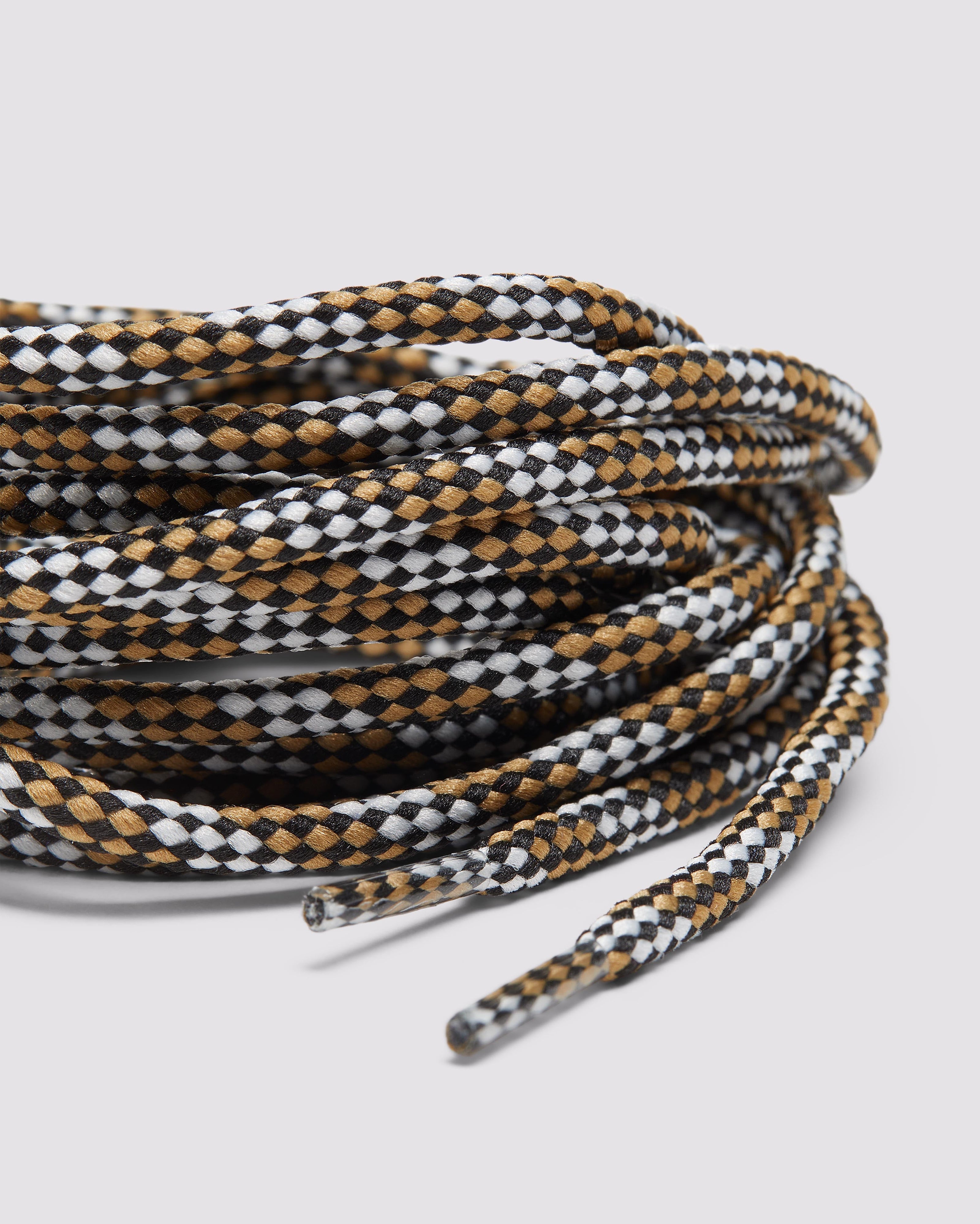 Shoelaces Black/White/Gold