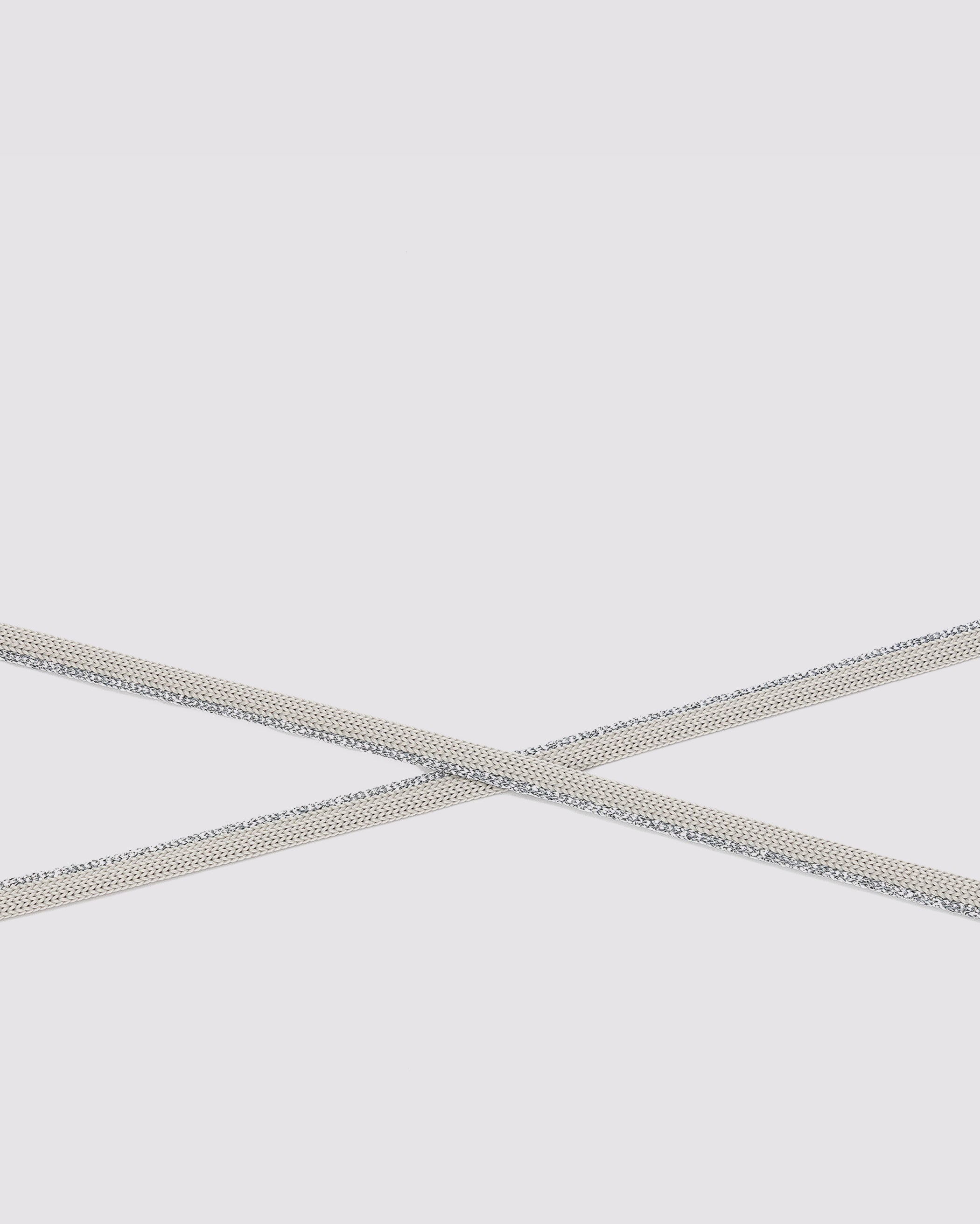 Shoelaces Silver Sparkle