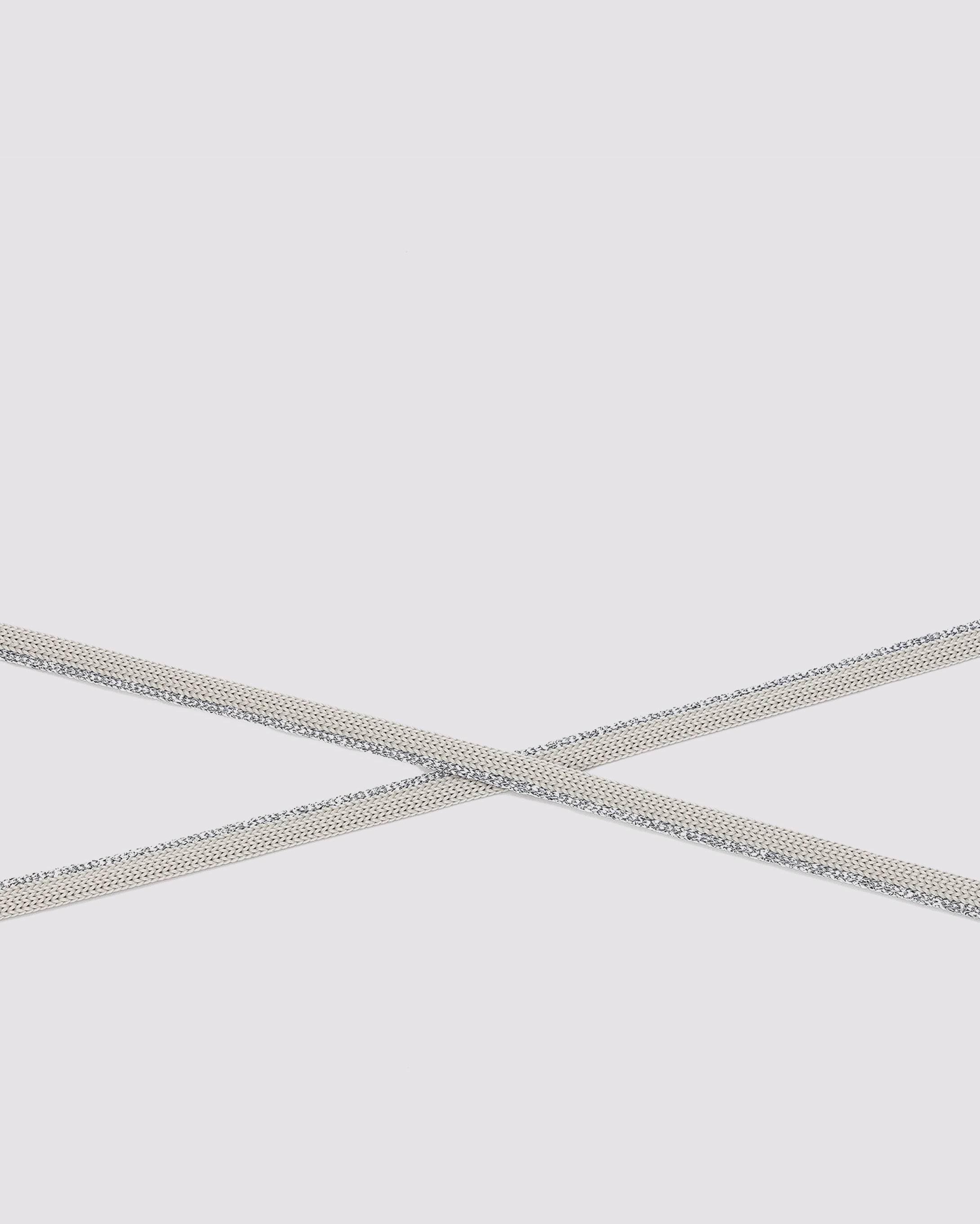 Shoelaces Silver Sparkle
