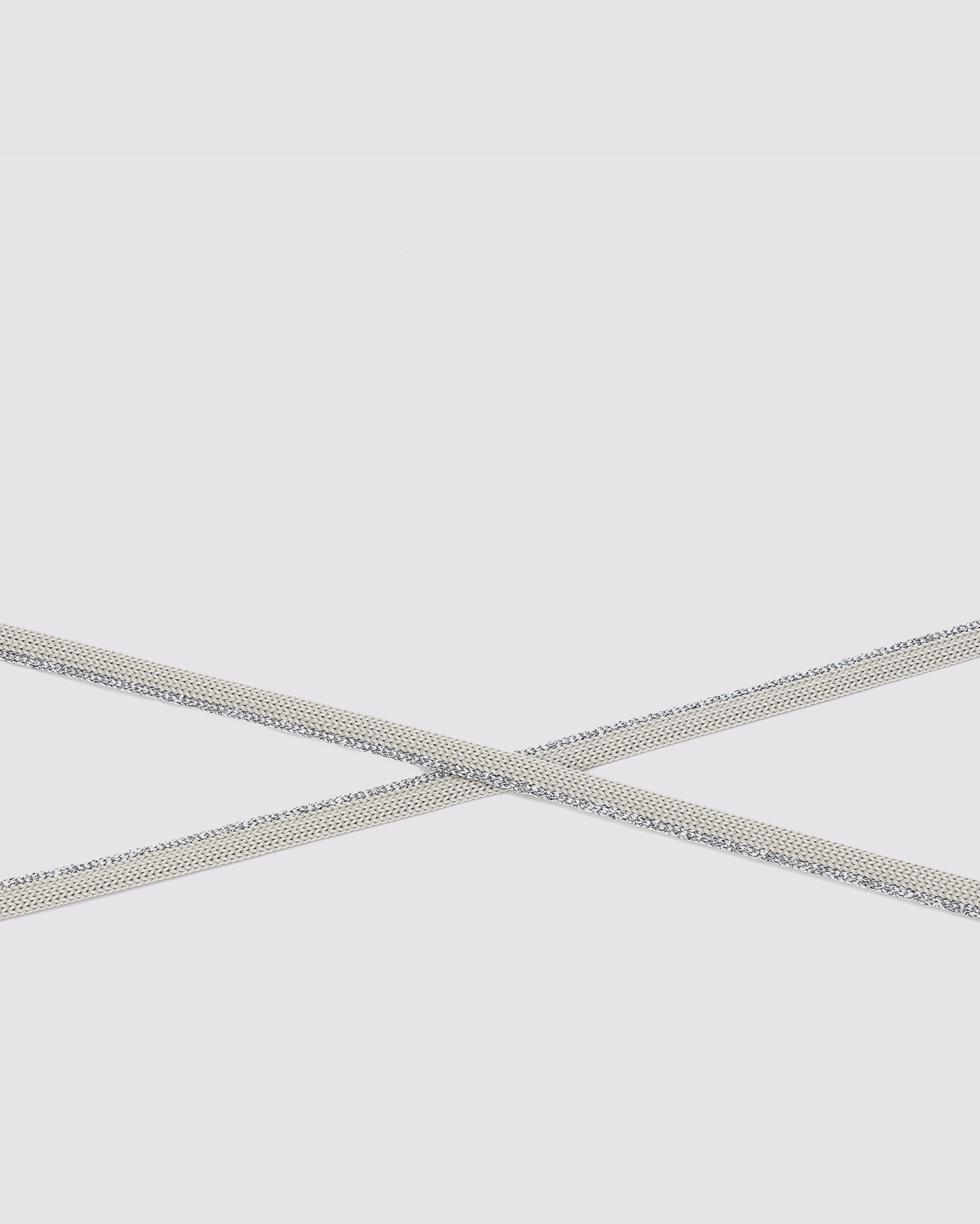 Shoelaces Silver Sparkle